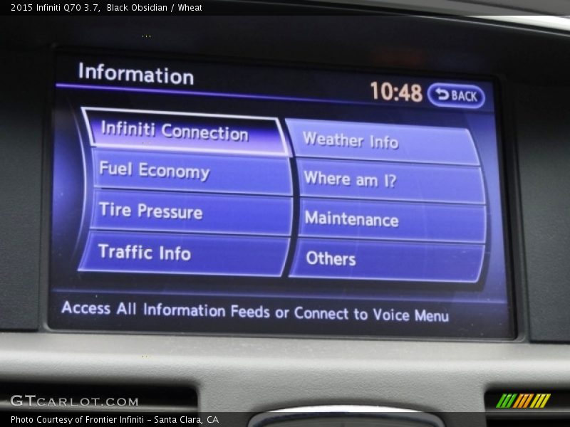 Black Obsidian / Wheat 2015 Infiniti Q70 3.7