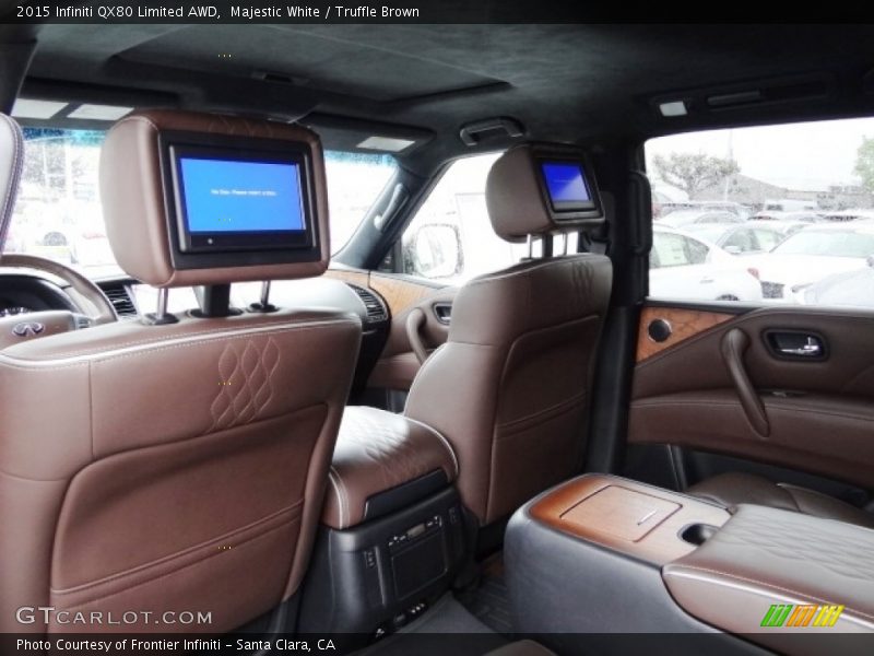 Majestic White / Truffle Brown 2015 Infiniti QX80 Limited AWD