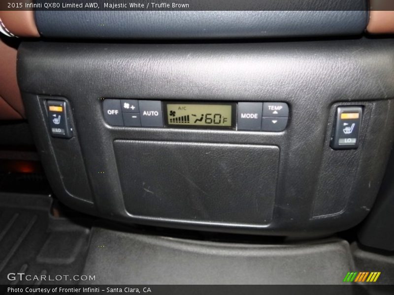 Majestic White / Truffle Brown 2015 Infiniti QX80 Limited AWD