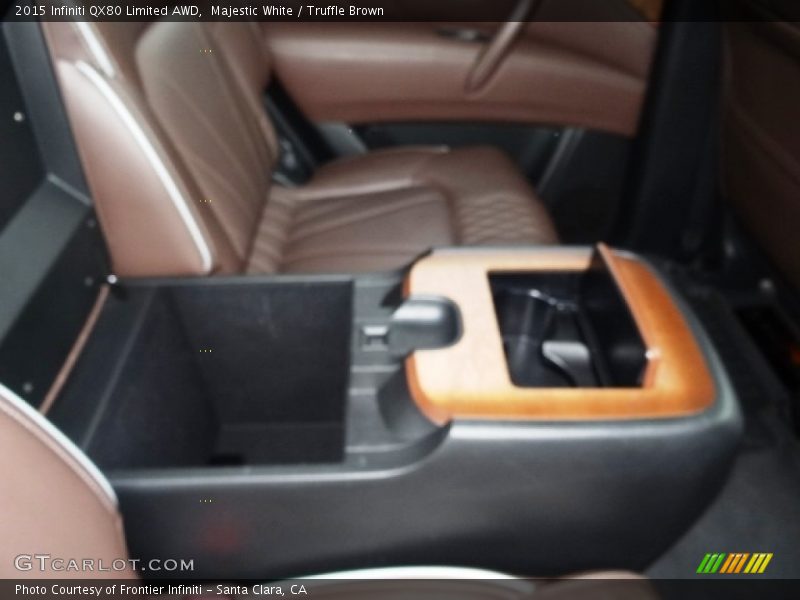 Majestic White / Truffle Brown 2015 Infiniti QX80 Limited AWD