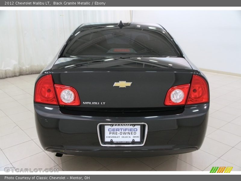 Black Granite Metallic / Ebony 2012 Chevrolet Malibu LT