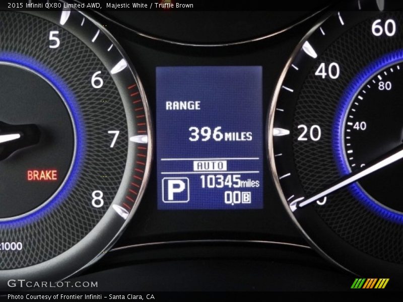 Majestic White / Truffle Brown 2015 Infiniti QX80 Limited AWD