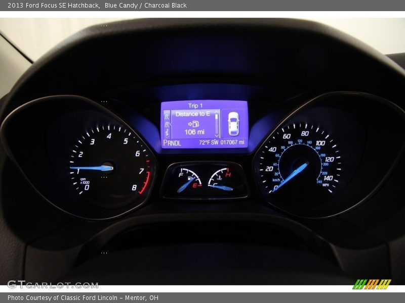 Blue Candy / Charcoal Black 2013 Ford Focus SE Hatchback