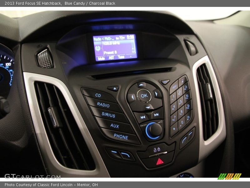 Blue Candy / Charcoal Black 2013 Ford Focus SE Hatchback