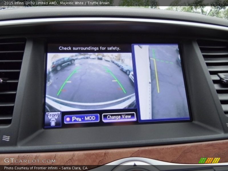 Majestic White / Truffle Brown 2015 Infiniti QX80 Limited AWD