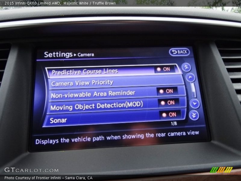 Majestic White / Truffle Brown 2015 Infiniti QX80 Limited AWD