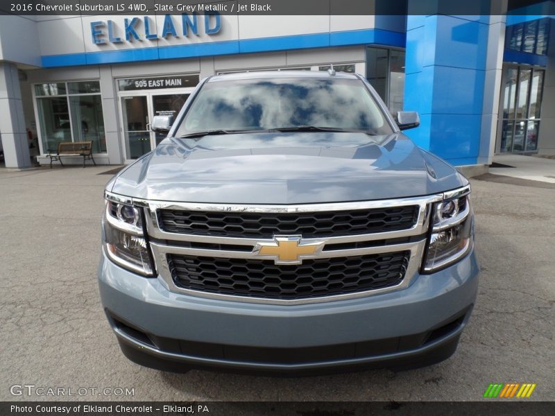 Slate Grey Metallic / Jet Black 2016 Chevrolet Suburban LS 4WD