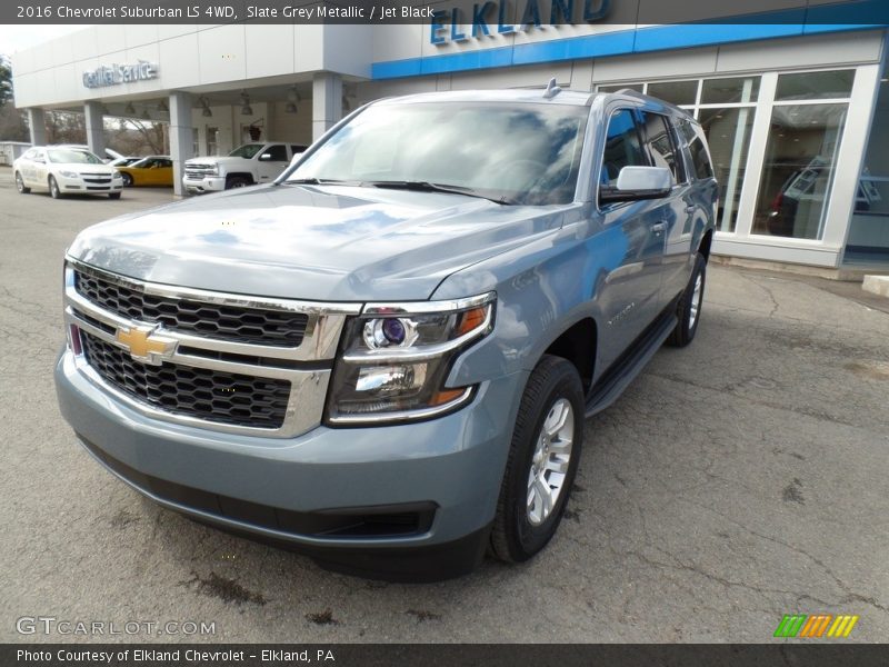 Slate Grey Metallic / Jet Black 2016 Chevrolet Suburban LS 4WD