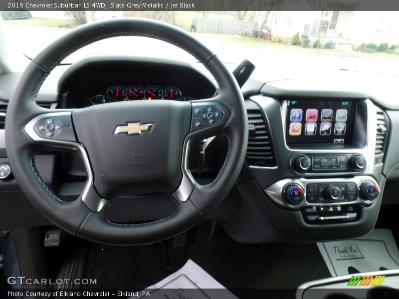 Slate Grey Metallic / Jet Black 2016 Chevrolet Suburban LS 4WD