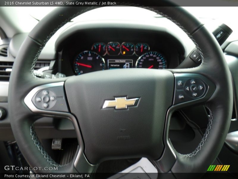 Slate Grey Metallic / Jet Black 2016 Chevrolet Suburban LS 4WD
