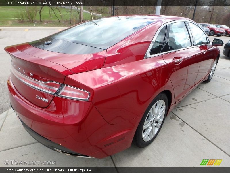 Ruby Red / Ebony 2016 Lincoln MKZ 2.0 AWD