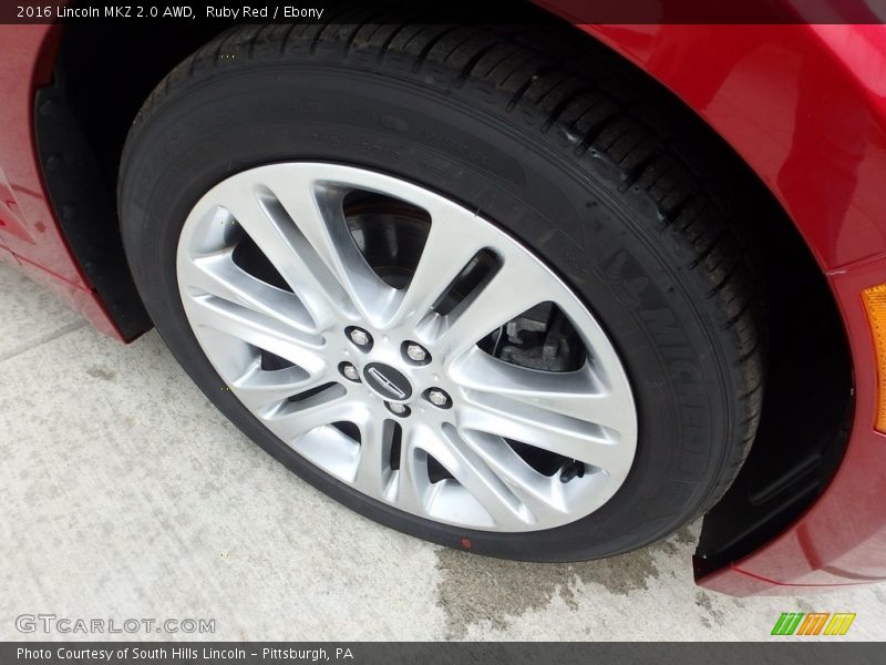 Ruby Red / Ebony 2016 Lincoln MKZ 2.0 AWD