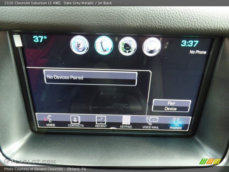 Slate Grey Metallic / Jet Black 2016 Chevrolet Suburban LS 4WD