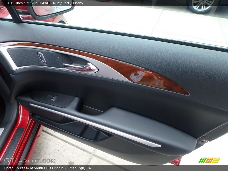 Ruby Red / Ebony 2016 Lincoln MKZ 2.0 AWD