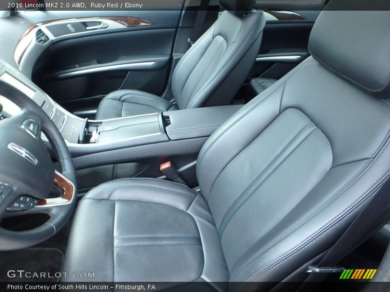 Front Seat of 2016 MKZ 2.0 AWD