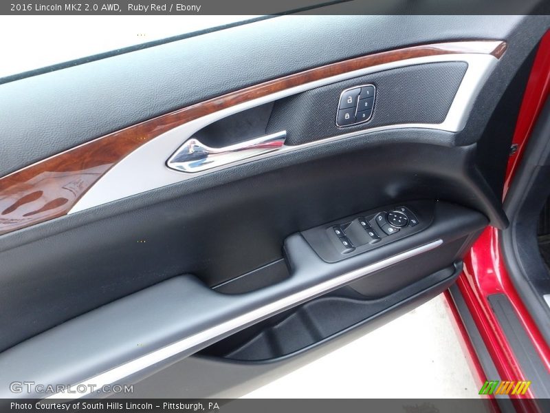 Ruby Red / Ebony 2016 Lincoln MKZ 2.0 AWD