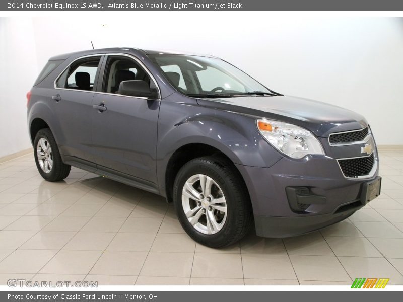 Atlantis Blue Metallic / Light Titanium/Jet Black 2014 Chevrolet Equinox LS AWD