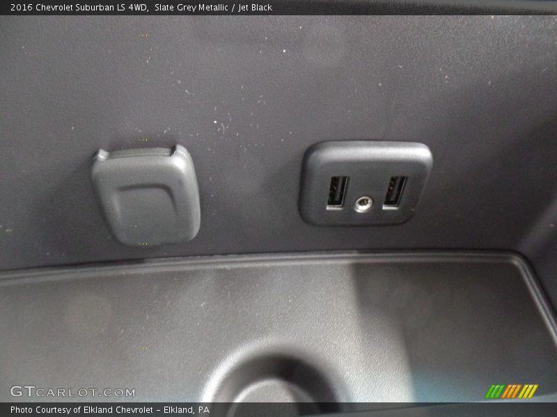 Slate Grey Metallic / Jet Black 2016 Chevrolet Suburban LS 4WD