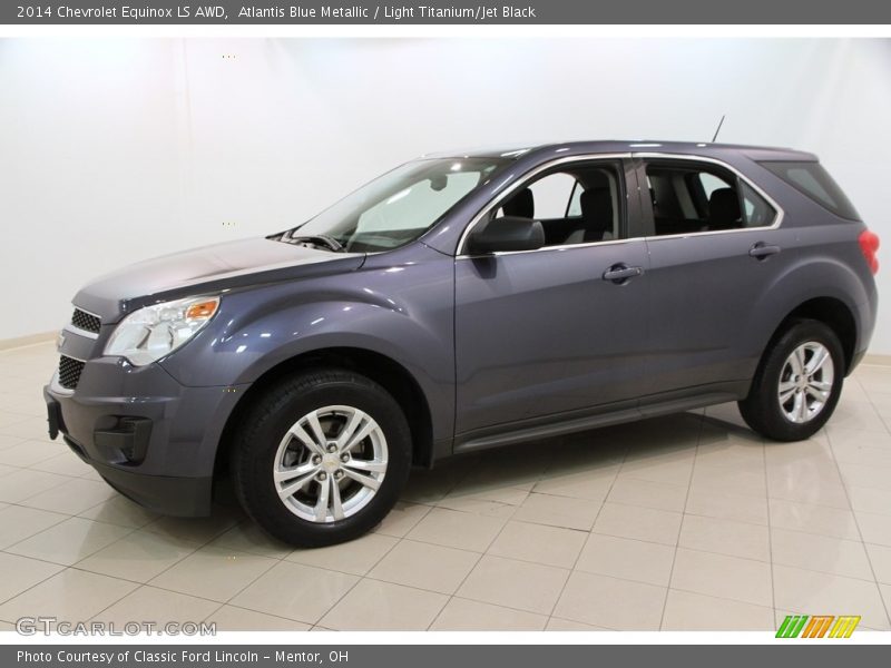 Atlantis Blue Metallic / Light Titanium/Jet Black 2014 Chevrolet Equinox LS AWD
