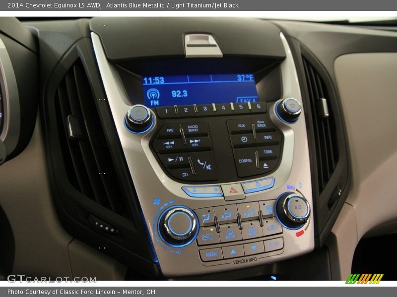 Atlantis Blue Metallic / Light Titanium/Jet Black 2014 Chevrolet Equinox LS AWD