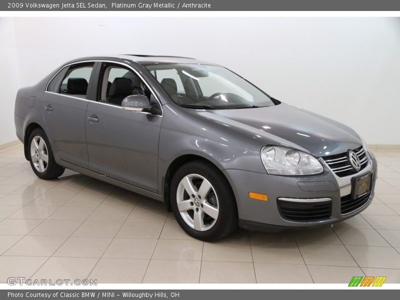 Platinum Gray Metallic / Anthracite 2009 Volkswagen Jetta SEL Sedan