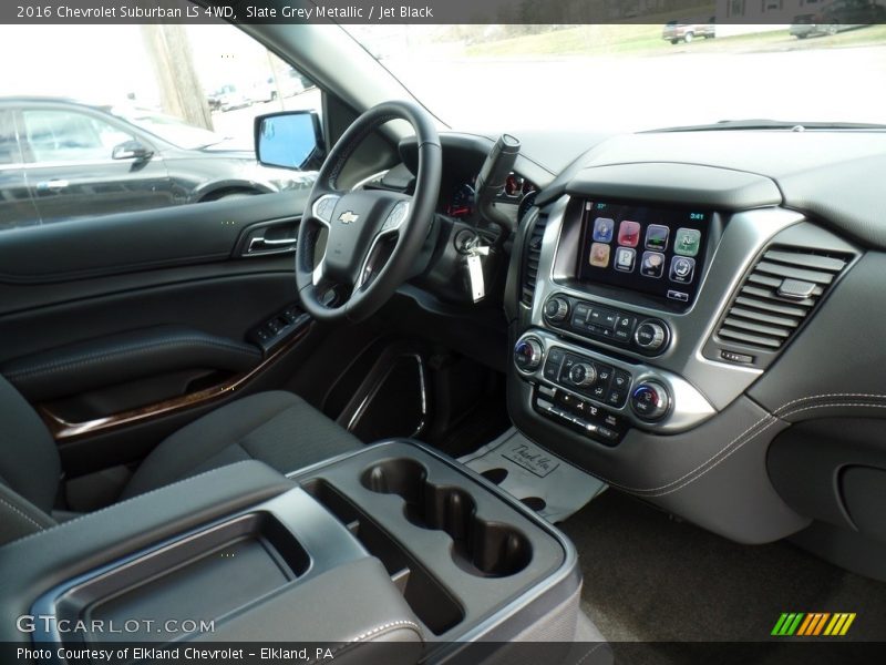 Slate Grey Metallic / Jet Black 2016 Chevrolet Suburban LS 4WD
