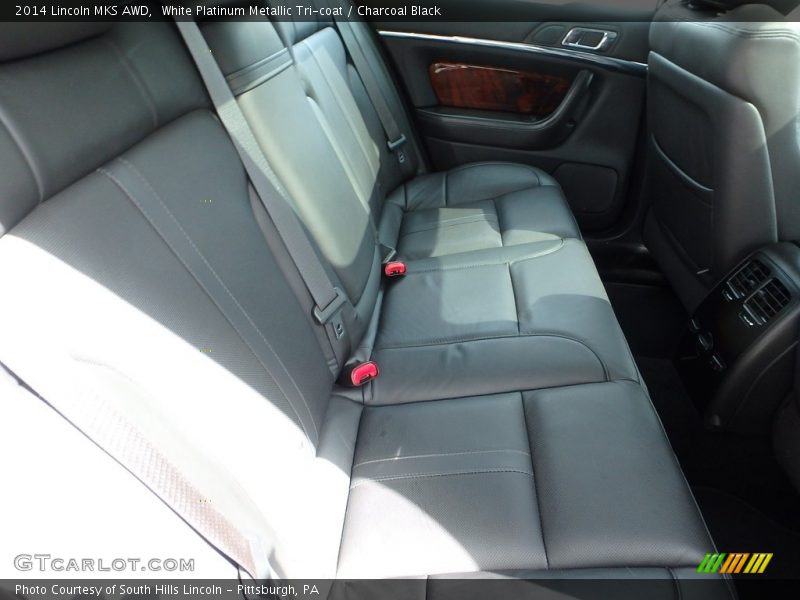 White Platinum Metallic Tri-coat / Charcoal Black 2014 Lincoln MKS AWD