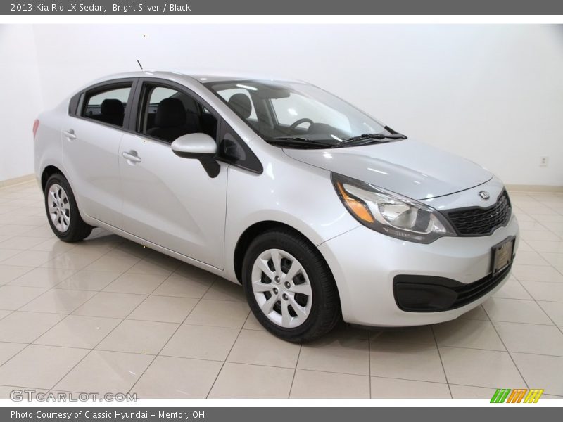 Bright Silver / Black 2013 Kia Rio LX Sedan