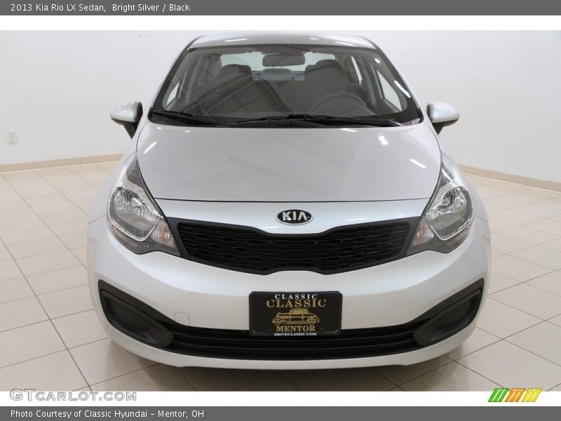 Bright Silver / Black 2013 Kia Rio LX Sedan