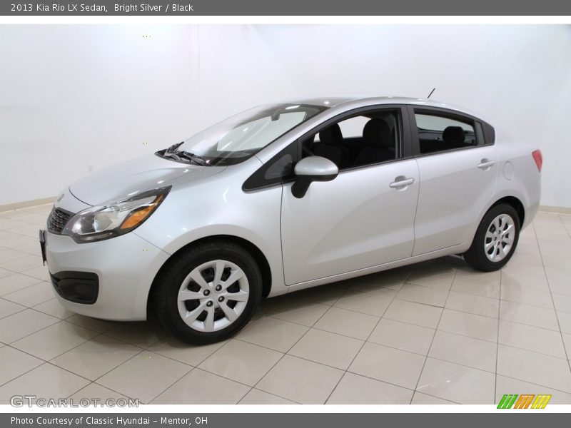 Bright Silver / Black 2013 Kia Rio LX Sedan