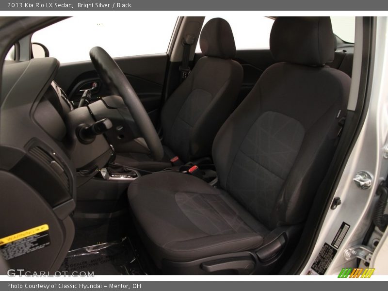 Bright Silver / Black 2013 Kia Rio LX Sedan