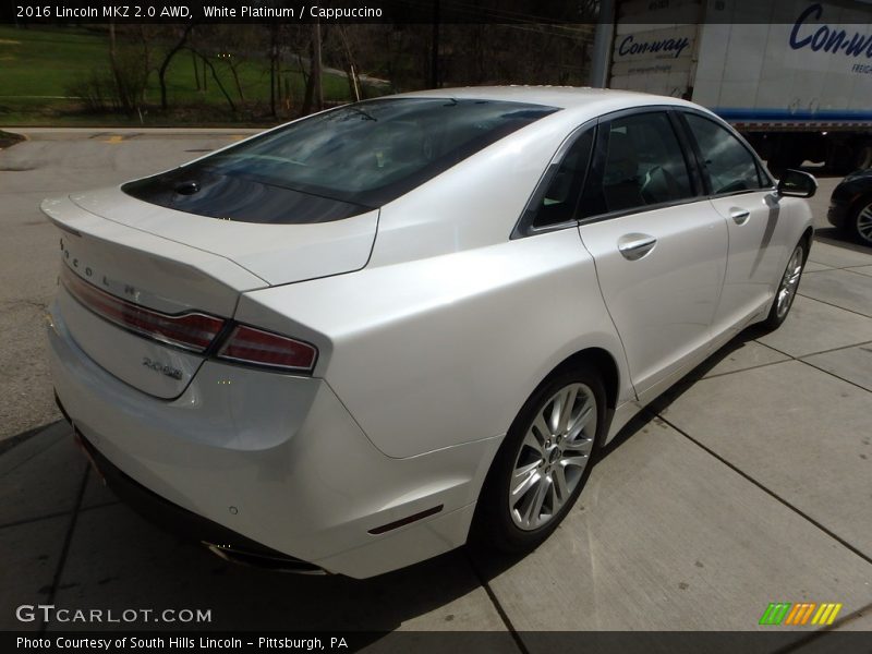 White Platinum / Cappuccino 2016 Lincoln MKZ 2.0 AWD