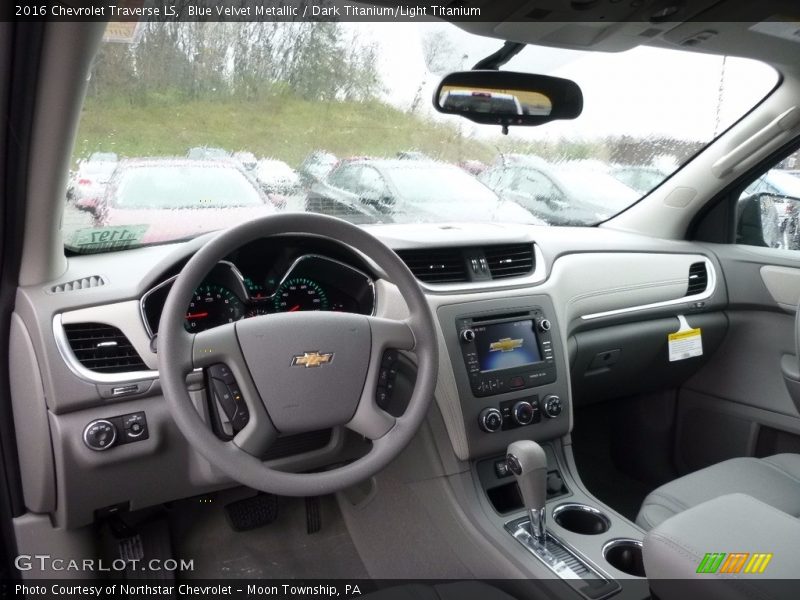 Blue Velvet Metallic / Dark Titanium/Light Titanium 2016 Chevrolet Traverse LS