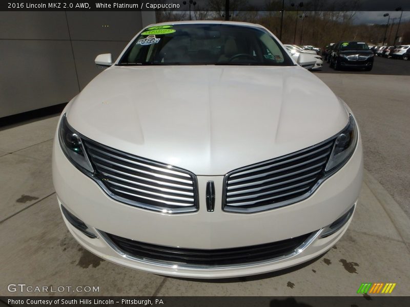 White Platinum / Cappuccino 2016 Lincoln MKZ 2.0 AWD