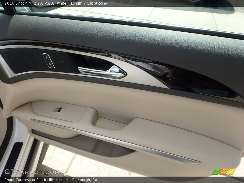 White Platinum / Cappuccino 2016 Lincoln MKZ 2.0 AWD