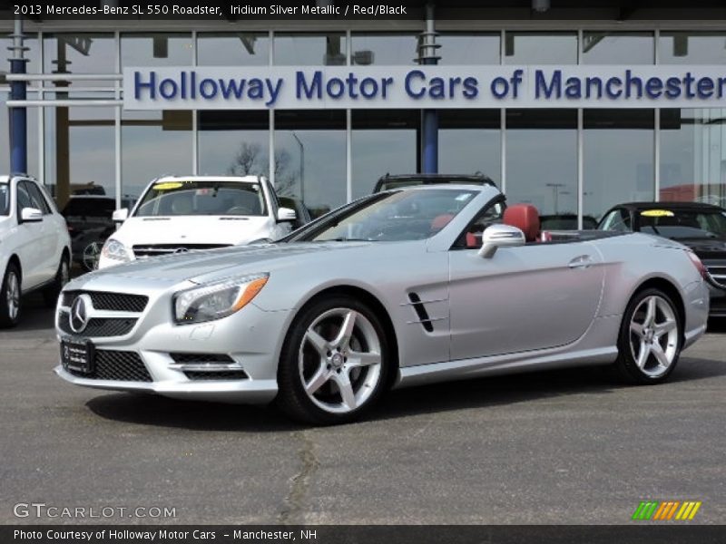 Iridium Silver Metallic / Red/Black 2013 Mercedes-Benz SL 550 Roadster