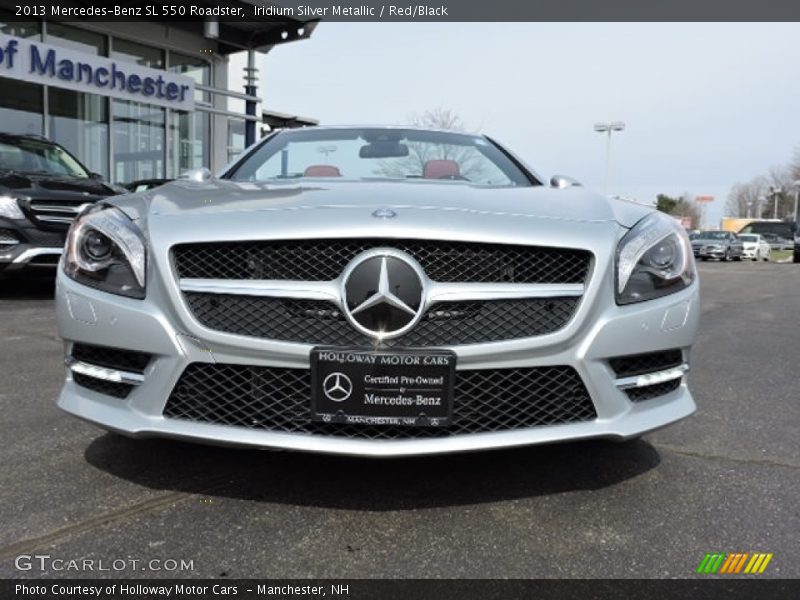 Iridium Silver Metallic / Red/Black 2013 Mercedes-Benz SL 550 Roadster