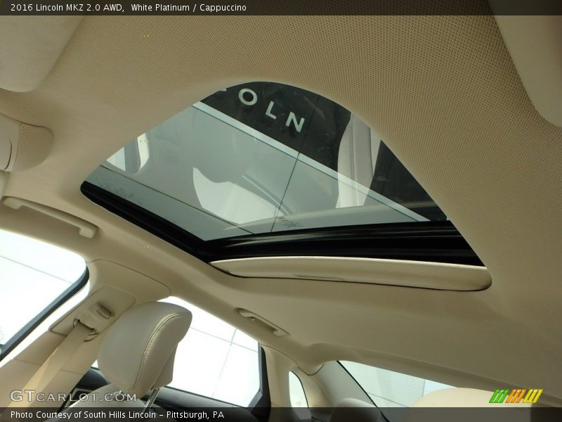 White Platinum / Cappuccino 2016 Lincoln MKZ 2.0 AWD