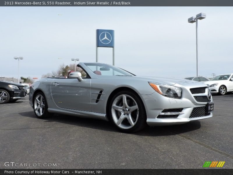Iridium Silver Metallic / Red/Black 2013 Mercedes-Benz SL 550 Roadster