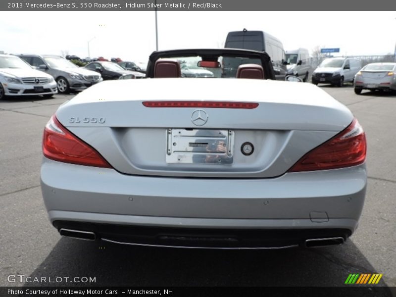 Iridium Silver Metallic / Red/Black 2013 Mercedes-Benz SL 550 Roadster