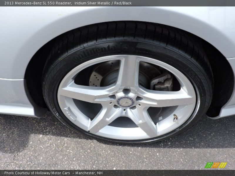 Iridium Silver Metallic / Red/Black 2013 Mercedes-Benz SL 550 Roadster