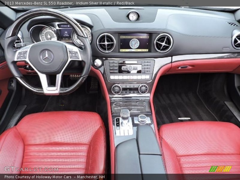 Iridium Silver Metallic / Red/Black 2013 Mercedes-Benz SL 550 Roadster