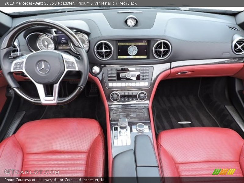 Iridium Silver Metallic / Red/Black 2013 Mercedes-Benz SL 550 Roadster