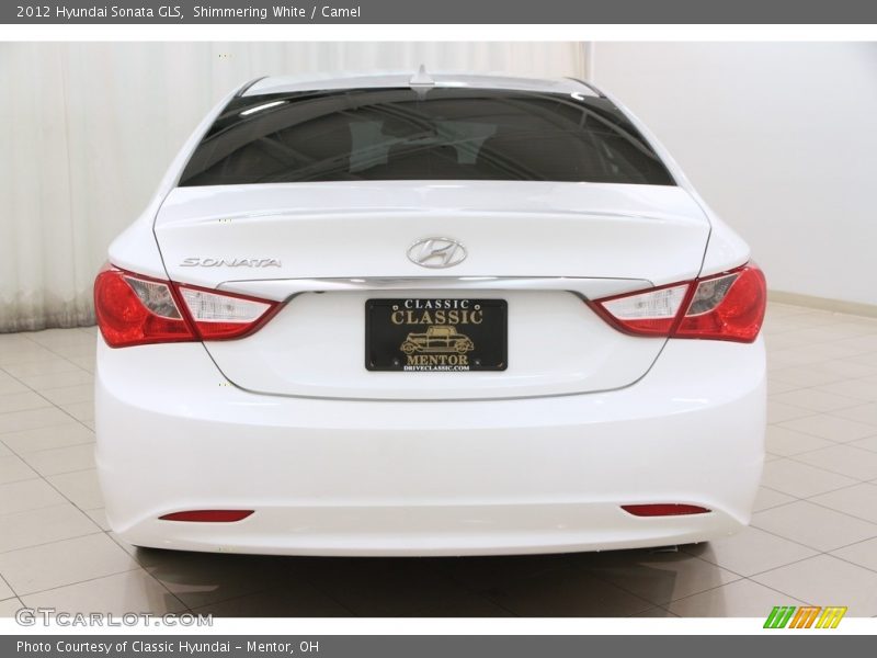 Shimmering White / Camel 2012 Hyundai Sonata GLS