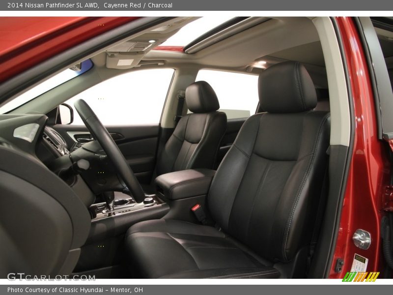 Cayenne Red / Charcoal 2014 Nissan Pathfinder SL AWD