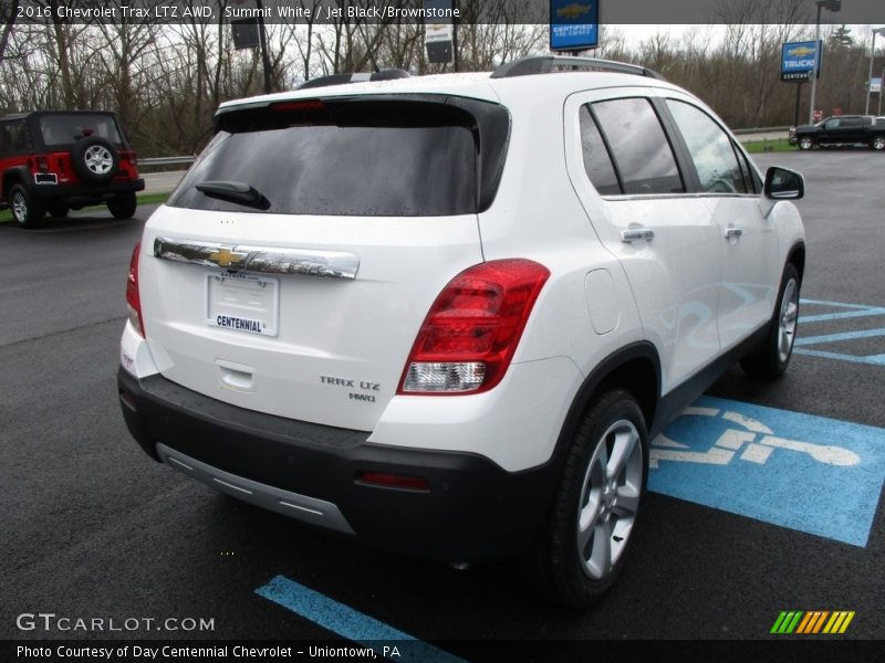 Summit White / Jet Black/Brownstone 2016 Chevrolet Trax LTZ AWD