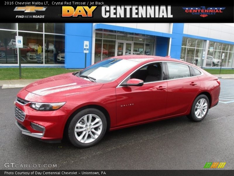 Crystal Red Tintcoat / Jet Black 2016 Chevrolet Malibu LT