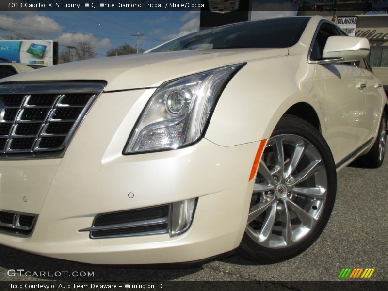 White Diamond Tricoat / Shale/Cocoa 2013 Cadillac XTS Luxury FWD