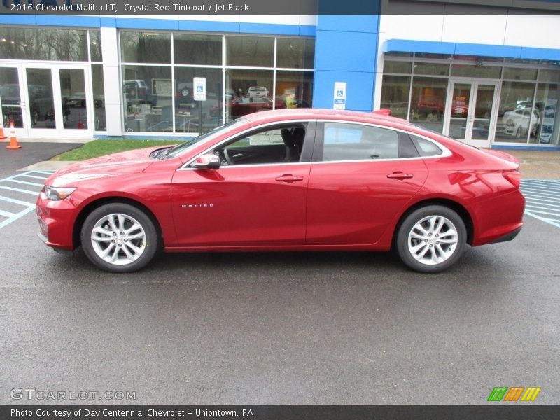 Crystal Red Tintcoat / Jet Black 2016 Chevrolet Malibu LT