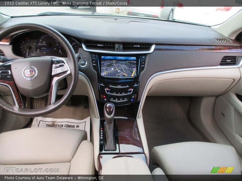 White Diamond Tricoat / Shale/Cocoa 2013 Cadillac XTS Luxury FWD